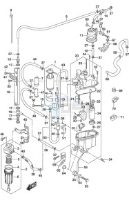 DF 300AP drawing Fuel Pump/Fuel Vapor Separator