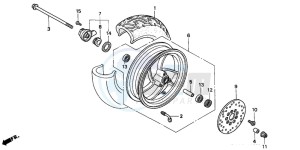 SFX50 drawing FRONT WHEEL