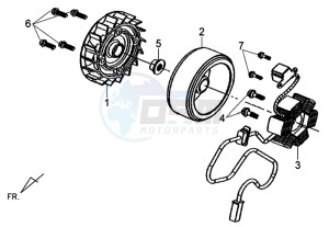 X'PRO 50 (25 KMH) (AE05W5-NL) (L4-M1) drawing FLYWHEEL - MAGNETO