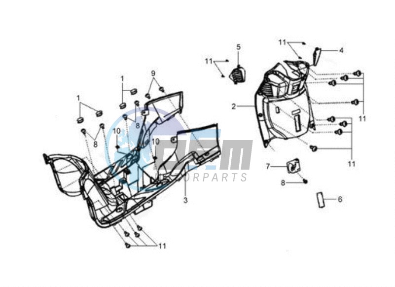 FR PLATE / LOWER COWLING