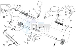 Stelvio 1200 8V STD - NTX drawing Handlebar - Controls