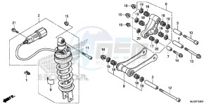 GL1800BE F6B Bagger - GL1800BE UK - (E) drawing REAR CUSHION