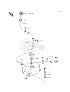 JF 650 B [TS] (B3-B7) [TS] drawing OIL TANK-- &NAMI.KAW42717 92- -