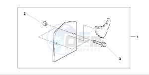 VT750DCB SHADOW SPIRIT drawing BACKREST PLATE