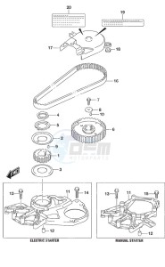 DF 9.9A drawing Timing Belt Non-Remote Control