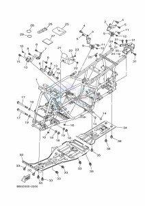 YFM450FWBD YFM45KPXK (BB5D) drawing FRAME