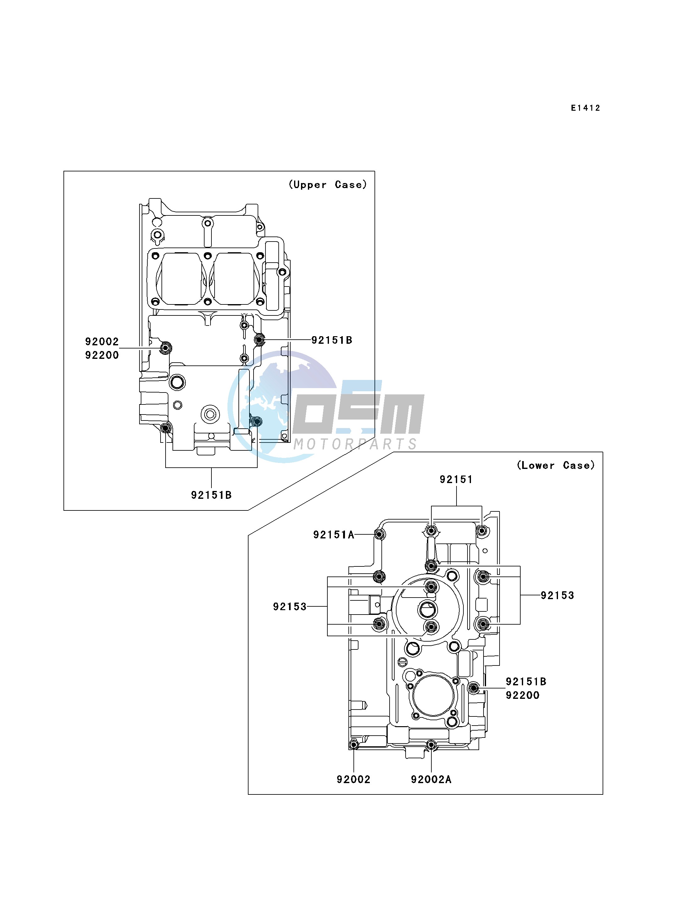 CRANKCASE BOLT PATTERN