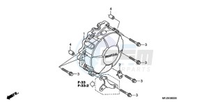 CBR600RRA Europe Direct - (ED / 2ED) drawing GENERATOR COVER