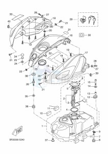 MT-125 ABS MT125-A (BR37) drawing FUEL TANK