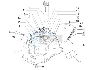 Beverly 125 Sport e3 drawing Fuel Tank