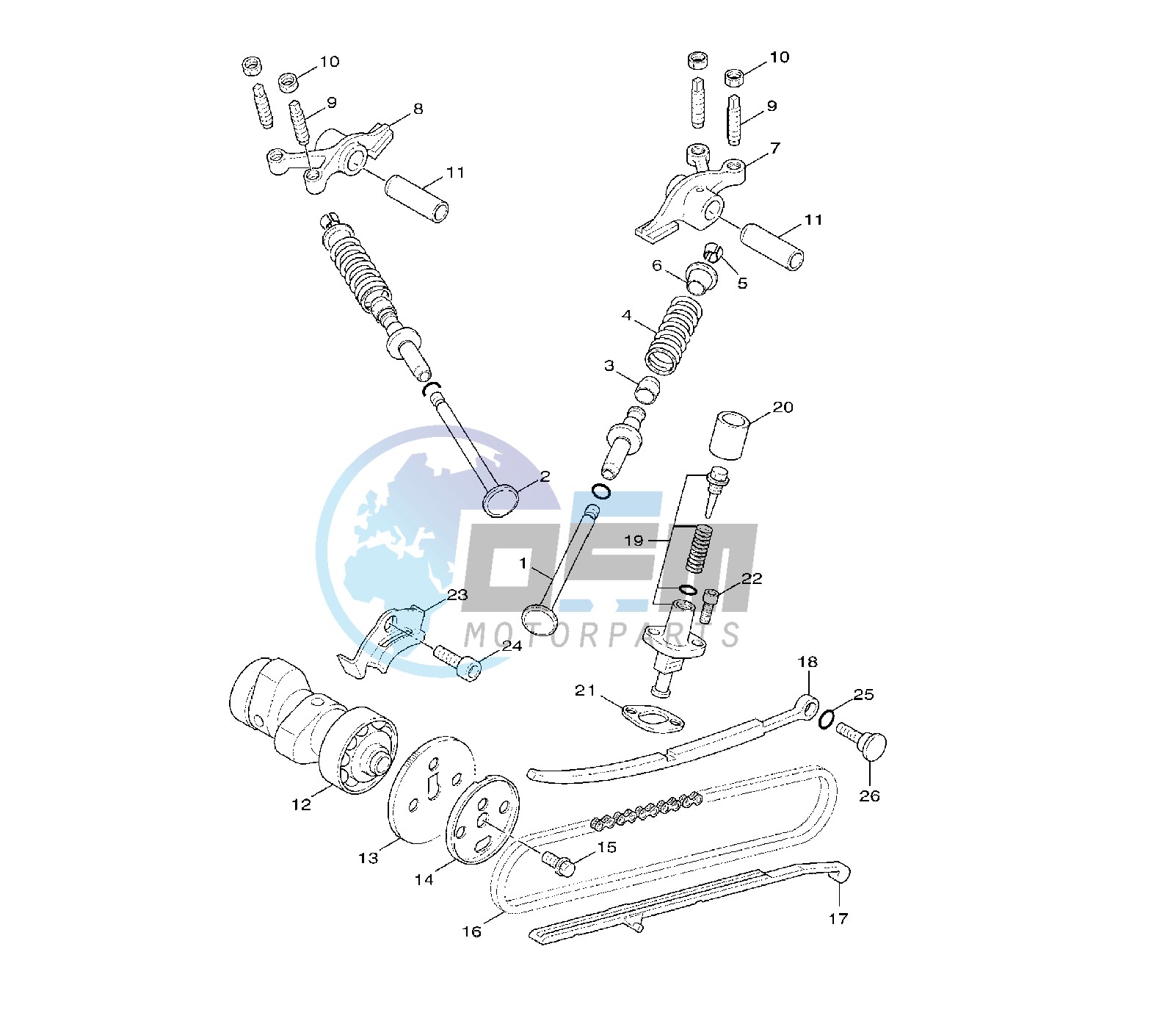 CAMSHAFT AND VALVE