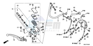 CBR600FAB CBR600F ABS E drawing FR. BRAKE MASTER CYLINDER (CBR600FA)