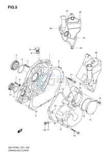 GSX-R750 drawing CRANKCASE COVER