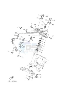 XT250 XT250F SEROW (1YBD) drawing STEERING