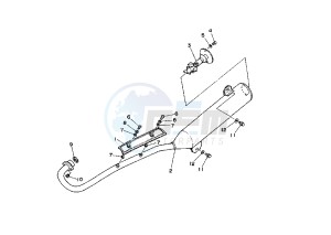 YFA BREEZE 125 drawing EXHAUST SYSTEM