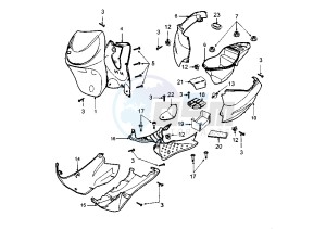 LOOXOR 125-150 - 125 cc drawing BODY