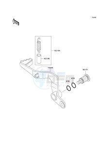 KX 65 A (A6) A6 drawing BRAKE PEDAL