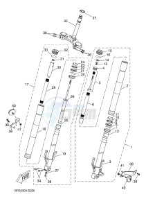 YZF-R125A YZF-R125 ABS R125 (BR61 BR61 BR61 BR61) drawing FRONT FORK