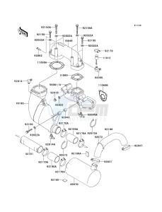 JH 900 A [900 ZXI] (A1-A3) [900 ZXI] drawing MUFFLER-- S- -