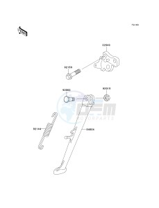 ZX 750 P [NINJA ZX-7R] (P5-P8) [NINJA ZX-7R] drawing STAND-- S- -