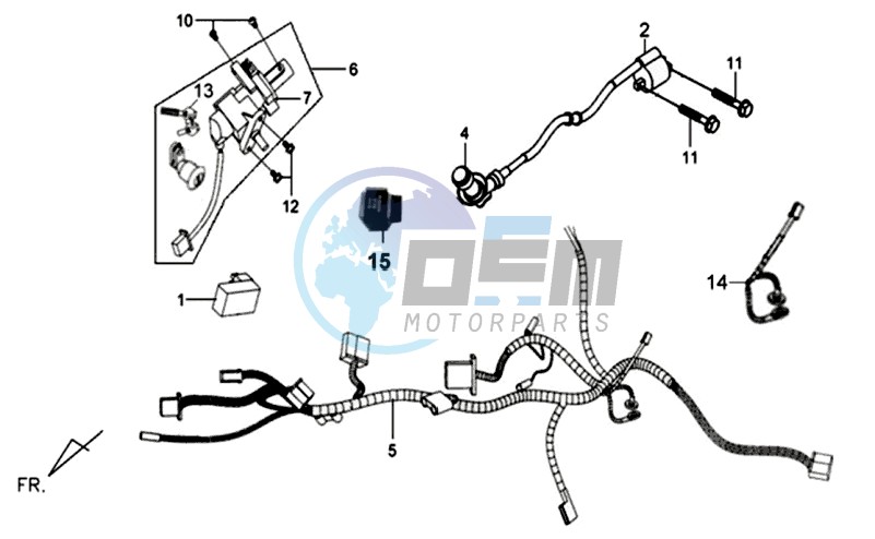 CDI - WIRING HARNASS / IGNITION LOCK