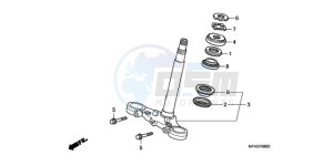 CBF1000AA UK - (E / MKH) drawing STEERING STEM