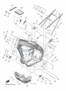 WR450F (BDBC) drawing FRAME