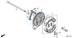 VT750CA9 Ireland - (EK / MME ST) drawing REAR BRAKE PANEL