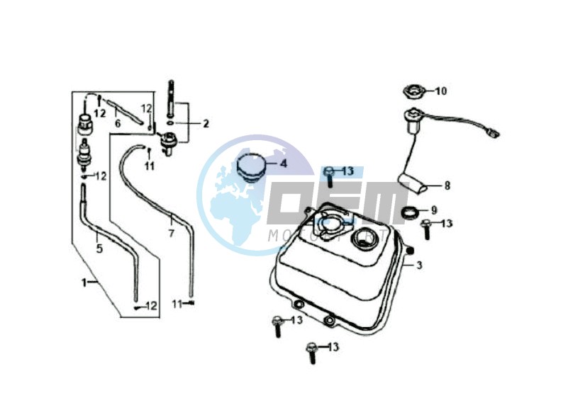 FUEL TANK - FUEL CUT