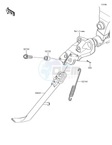 VULCAN S ABS EN650EHF XX (EU ME A(FRICA) drawing Stand(s)