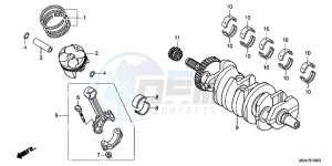 CBR600FC drawing CRANKSHAFT/PISTON