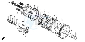 CB250 TWO FIFTY drawing CLUTCH