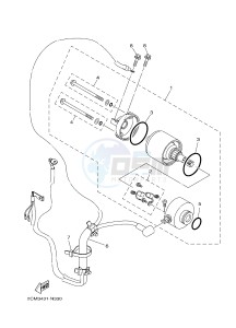 MW125A TRICITY 125 (2CMP 2CMR) drawing STARTING MOTOR