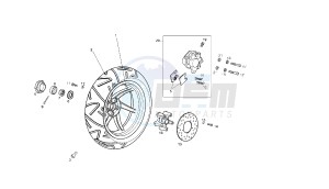 GP1 OPEN - 50 CC VTHPR1B1A EU2 drawing REAR WHEEL