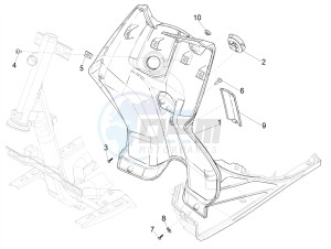 TYPHOON 50 2T EURO 4 (EMEA-APAC) drawing Front glove-box - Knee-guard panel