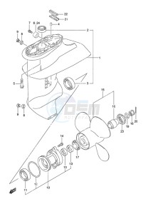 DF 9.9B drawing Gear Case