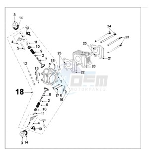 VIVA 3 L 4T A SPORTLINE drawing CYLINDER