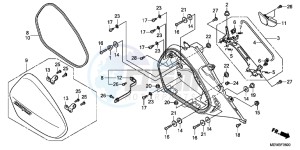 NT700VB drawing R. SADDLEBAG