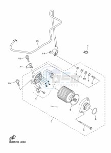 WR450F (B7R4) drawing STARTING MOTOR