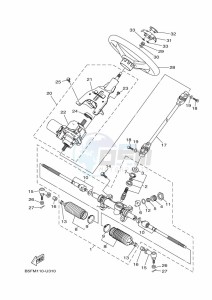 YXM700E YX70MPL (B5FP) drawing STEERING