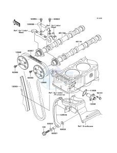 ZZR1200 ZX1200-C4H XX (EU ME A(FRICA) drawing Camshaft(s)/Tensioner