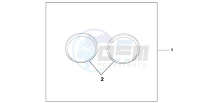 CBF600NA drawing METER RING