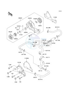 KAF620 G MULE 3000 (G1-G5) MULE 3000 drawing WATER PUMP