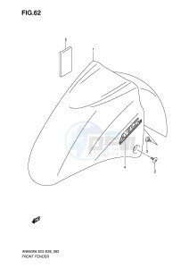 AN650 (E3-E28) Burgman drawing FRONT FENDER (AN650AK6 AK7)