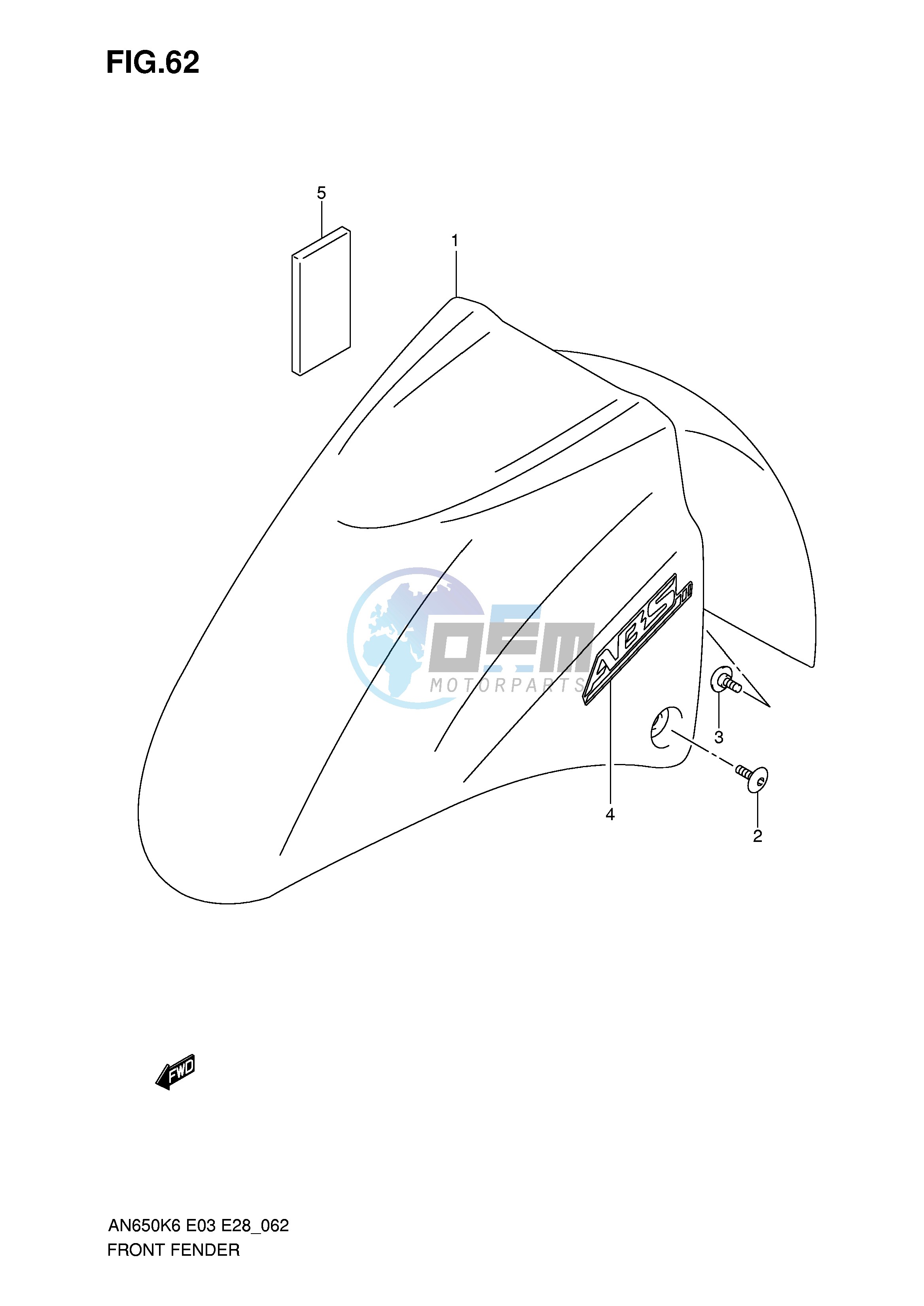 FRONT FENDER (AN650AK6 AK7)