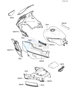 ZG 1000 A [CONCOURS] (A1-A3) [CONCOURS] drawing DECALS-- RED- -