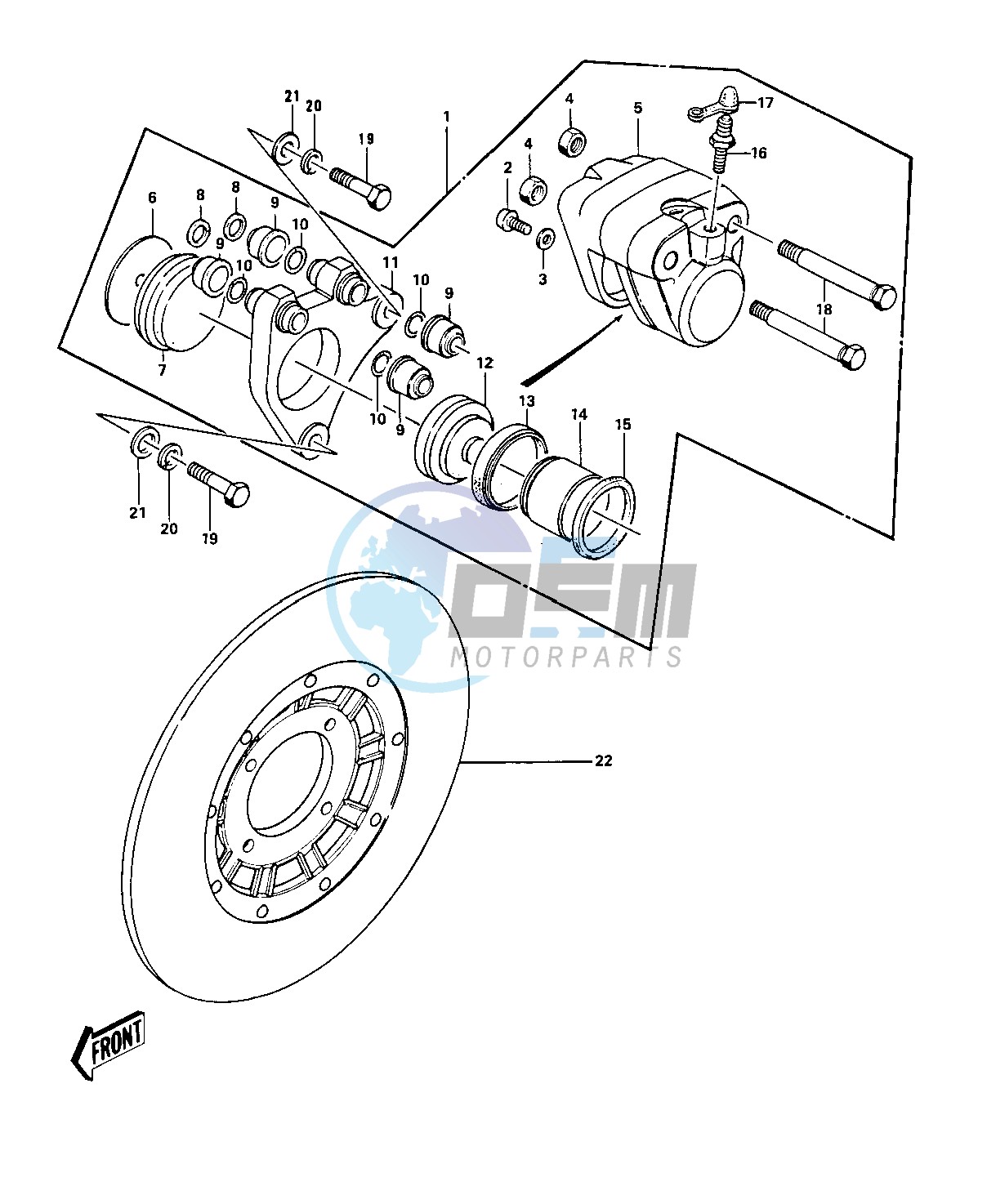 FRONT BRAKE -- KH500-A8- -