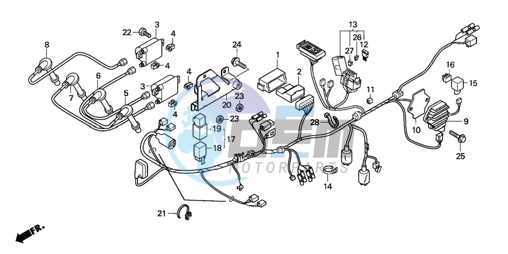 WIRE HARNESS (CBF600S/SA)