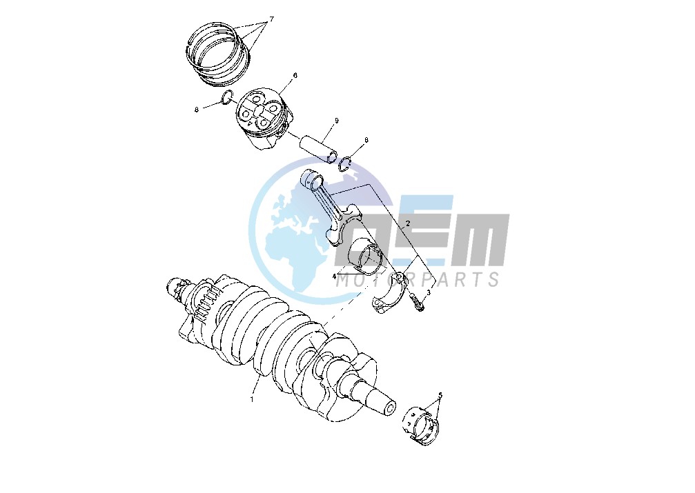 CRANKSHAFT-PISTON MY05