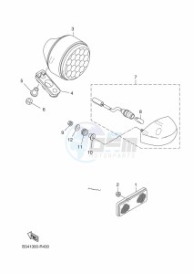 XSR700 MTM690D (BJX2) drawing TAILLIGHT